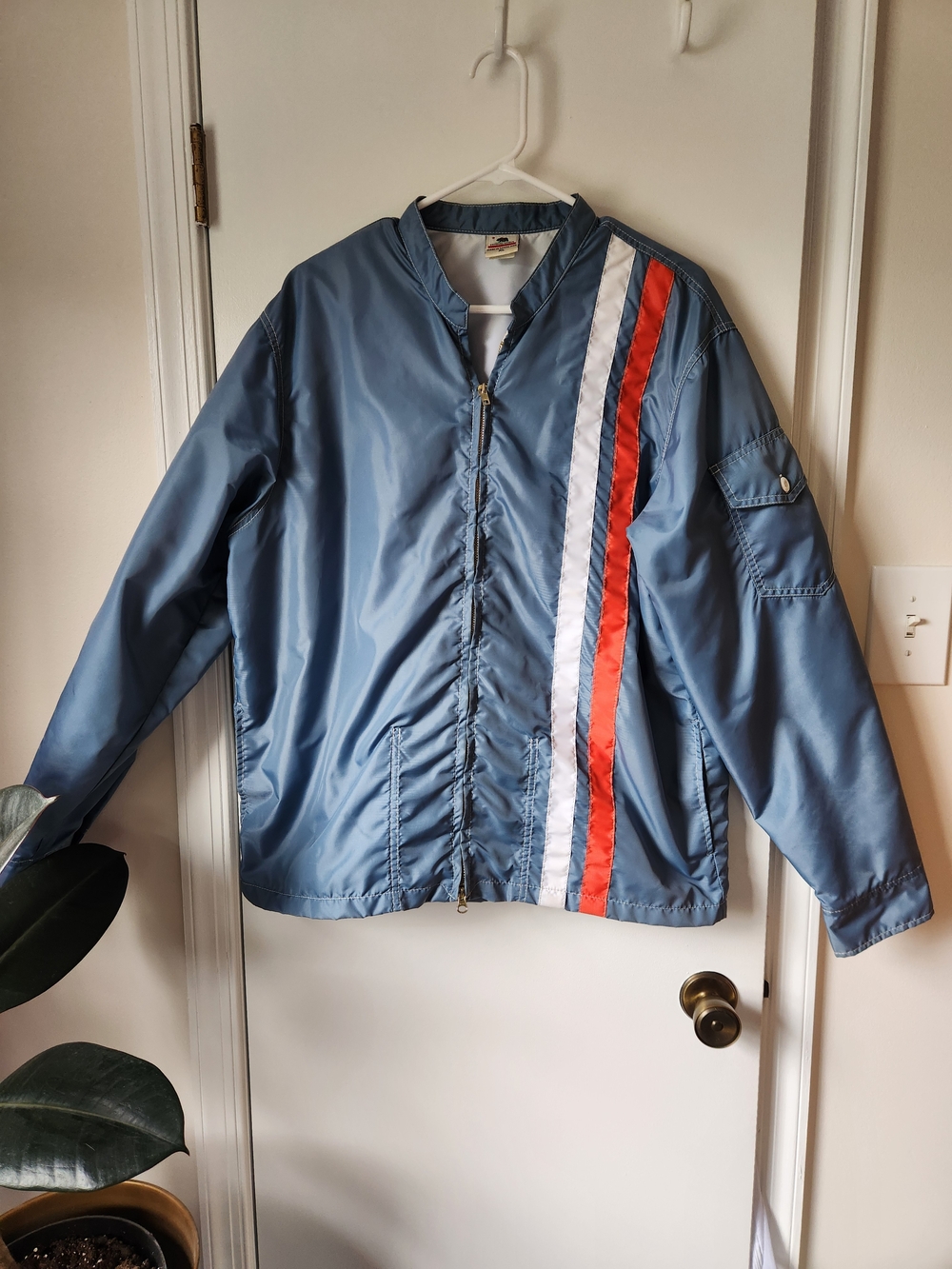 Men's Birdwell Racing Jacket XL Blue White Orange